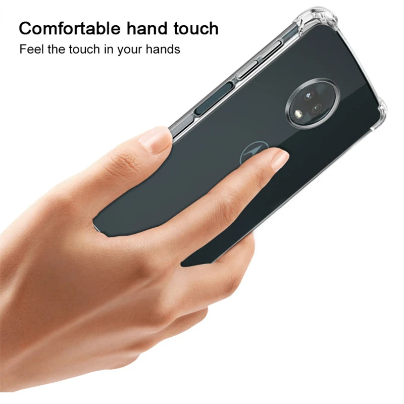 Чехол для Motorola Moto G4 G5 G5S G6 G7 G8 E4 E5 E6 Plus Z2 Z3 Z4 P40 Play Прозрачный Силиконовый