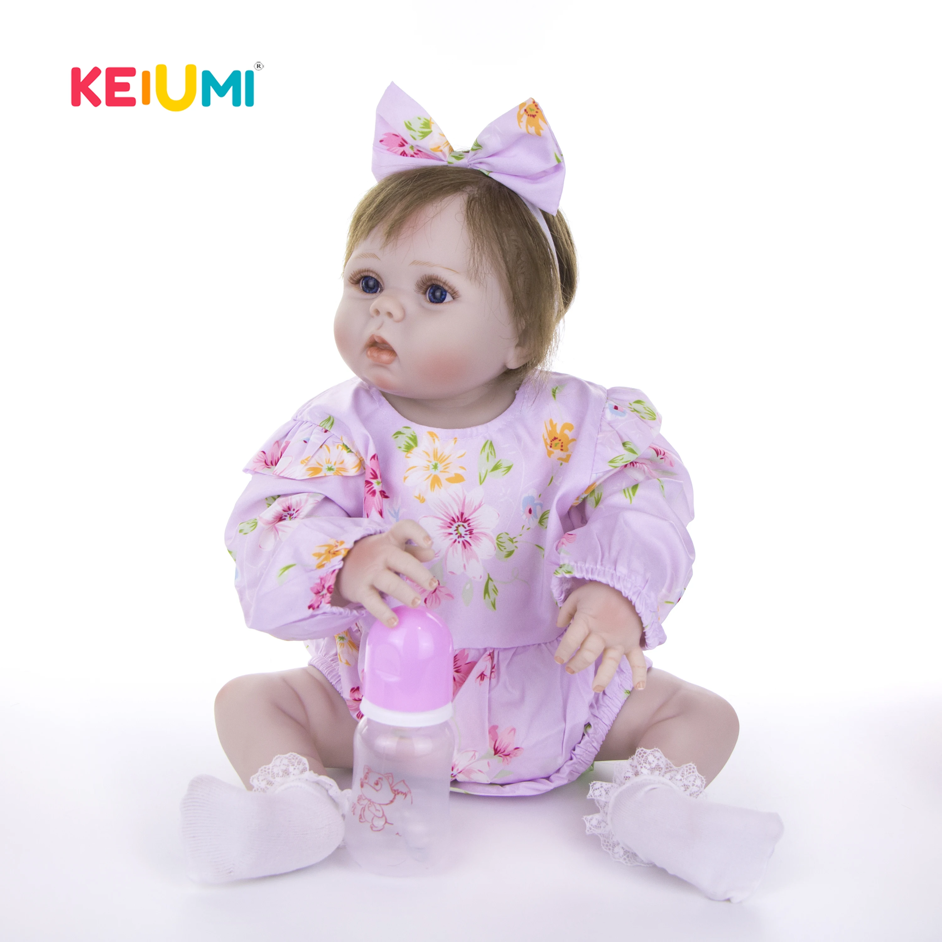 KEIUMI Полный Силиконовые Винил 23 'ཱུ см Мода возрожденная менина детские игрушки