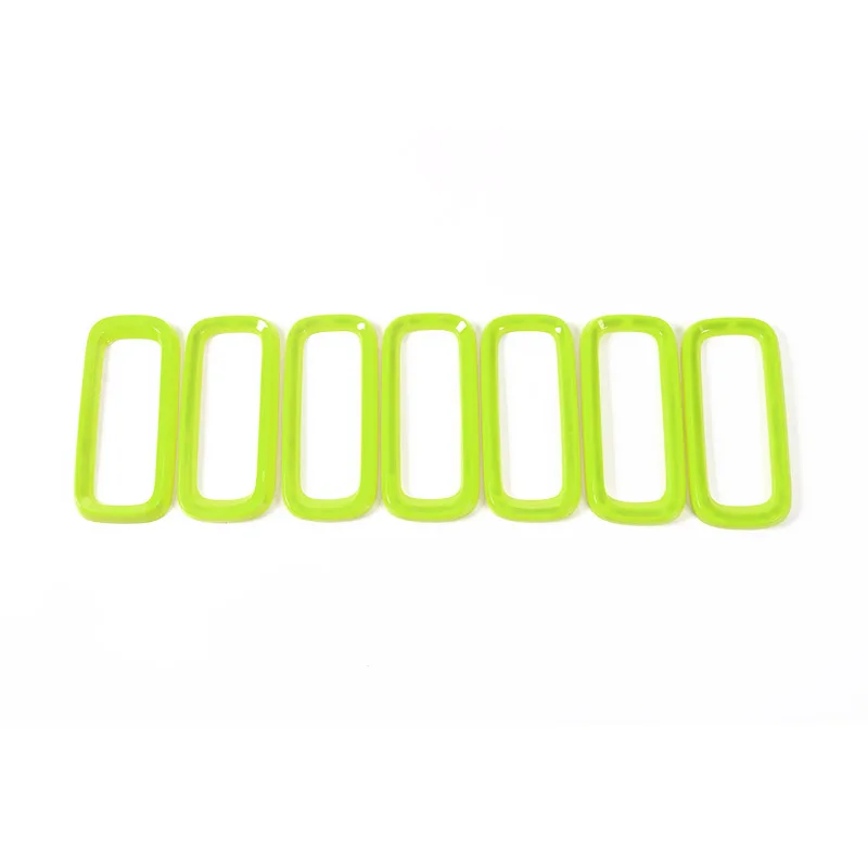 Light Green MOPAI ABS Автомобильная внешняя вставка Отделка Передняя решетка крышка украшения наклейки для Jeep Renegade- автомобильный Стайлинг - Название цвета: Light Green