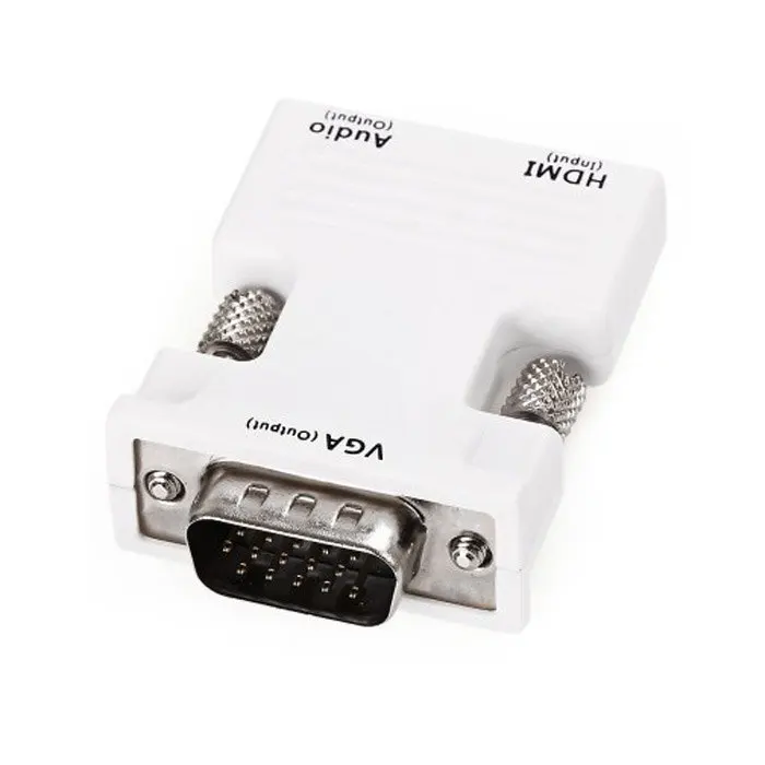 

HDMI-Compatible female to VGA male adapter with 3.5mm audio converter