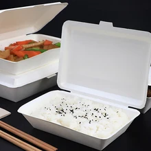 Ланч-бокс, одноразовая коробка, упаковочная коробка, нет-чистый чехол, лоток для еды, посылка, контейнер, упаковочная коробка, удобная посуда, чехол на вынос, 50 шт