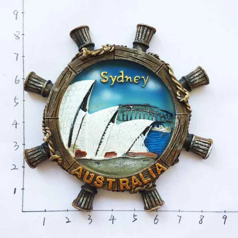 Lychee Sydney Science магнит на холодильник известный вид металлический холодильник магнитная наклейка сувенир современные украшения для кухни