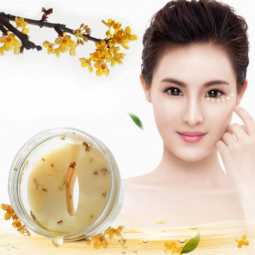 Gold Osmanthus Eye Mask 80 Pcs/Bottle care Collagen gel Whey Protein Sleep Patche Remover dark Circles Bag | Красота и здоровье