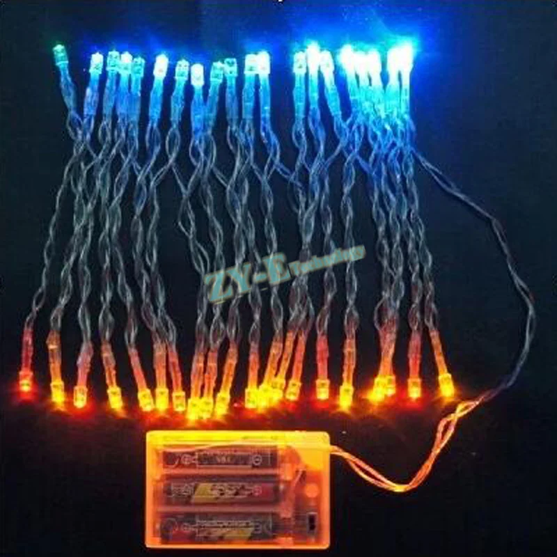 Светодиодная гирсветильник на батарейках 4 м 40 светодиодов 100 шт. | Лампы и