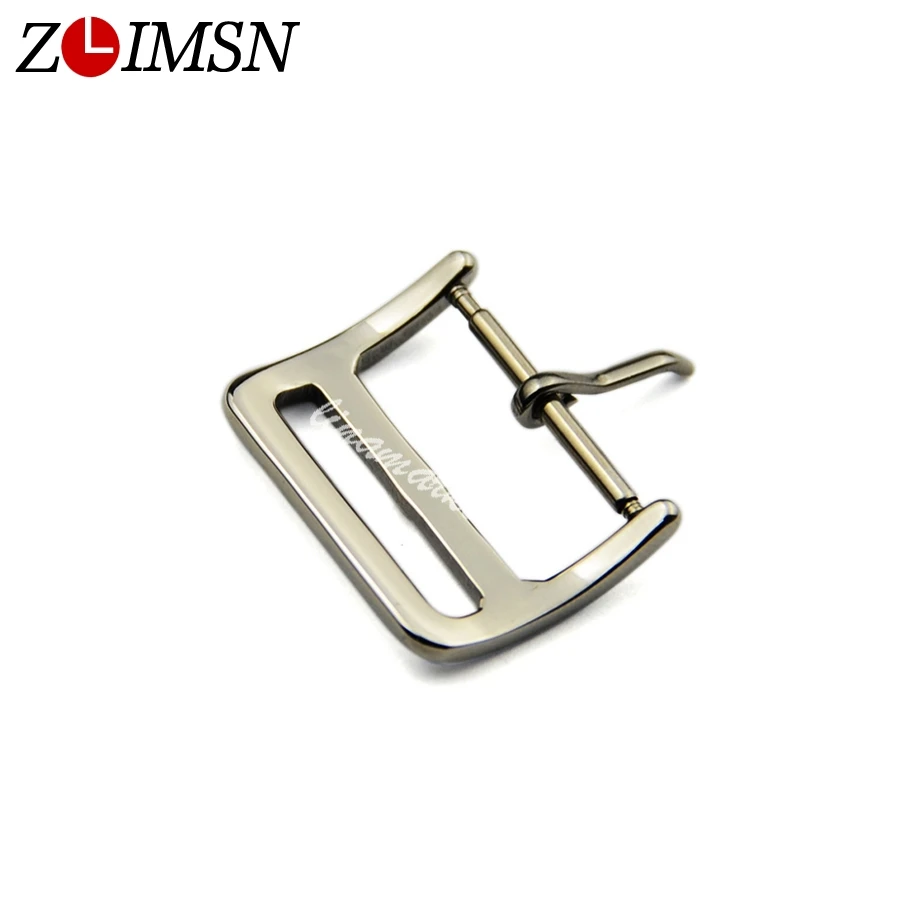 

ZLIMSN 1Pcs Watch Buckle 16mm 18mm 20mm 22mm Stainless Steel Silver Polished Watchband Clasp Pin Belt Buckles K046