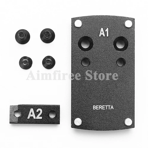 A Для пистолета Beretta 92 Glock 17 19 22 1911 USP Smith& Wesson M& P подходит для Sightmark Burris Vortex Mirco Red Dot Sight Plate Mount - Цвет: A