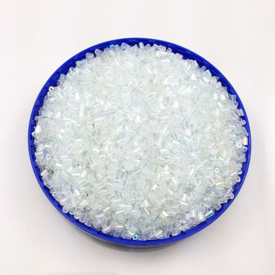 Прозрачные разноцветные бусины разделители 16 г 1000 шт. 2х3 мм|jewelry golden|jewelry organizerbeaded