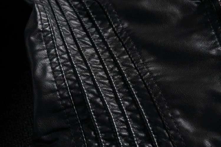 Реальные Chaquetas De Cuero Mujer Chic из искусственной кожи воды куртка хлопковая стеганая утолщенной воротник съемный Тонкий и пиджаки Топ