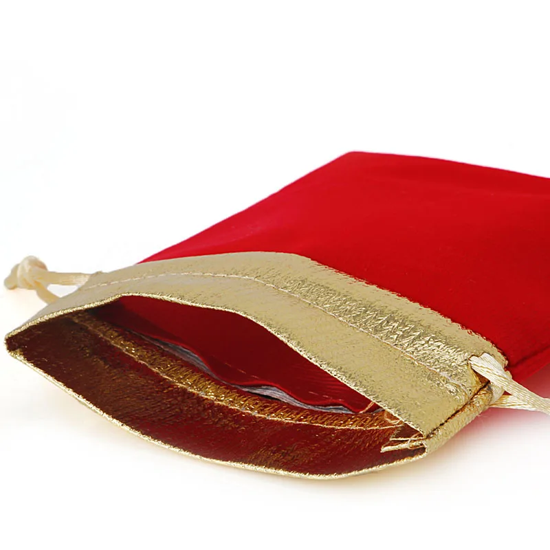 10 шт./компл. мешочек из органзы для ювелирных изделий на шнурке бархатная