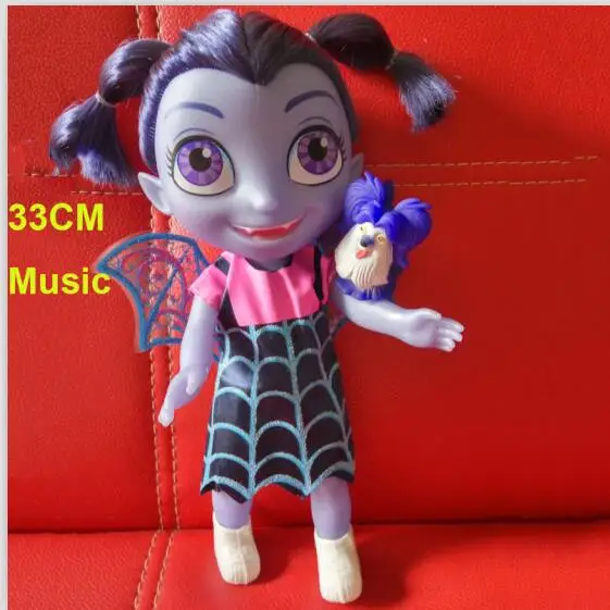 opp bag Игрушечные вампиры 33 см Junior Vampirina игрушки куклы с светильник и музыка игрушки вамп летучая мышь девочка Фигурка Игрушки для детей Brinquedos - Цвет: opp bag