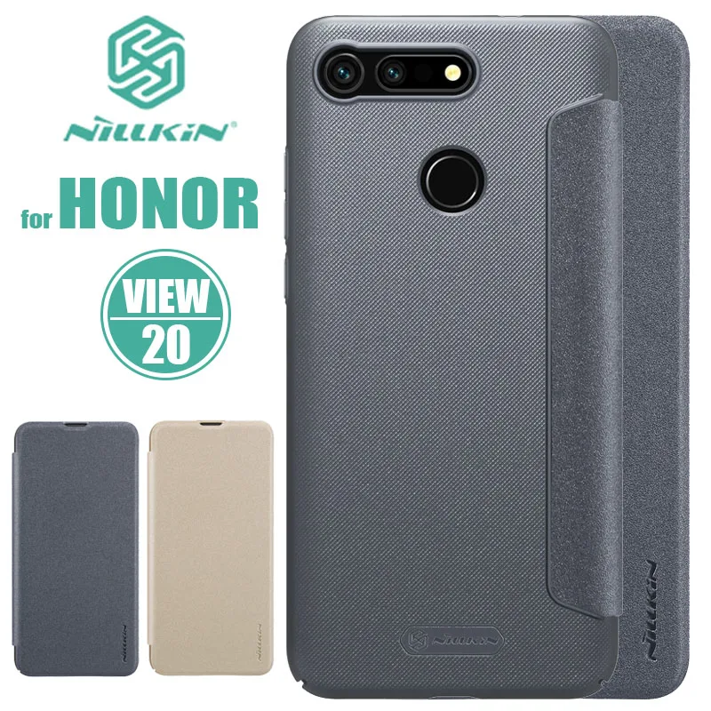 Huawei Honor View 20 чехол NILLKIN Sparkle Роскошный кожаный флип кейс View20 задняя крышка для