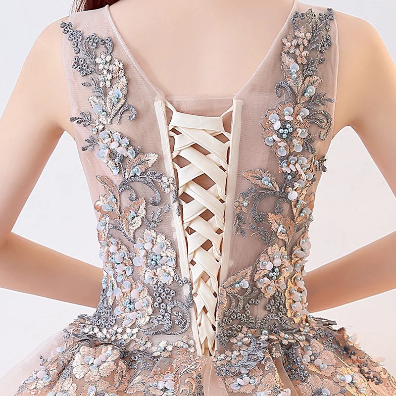 Женское бальное платье с вышивкой без рукавов 16 цветов | Свадьбы и торжества