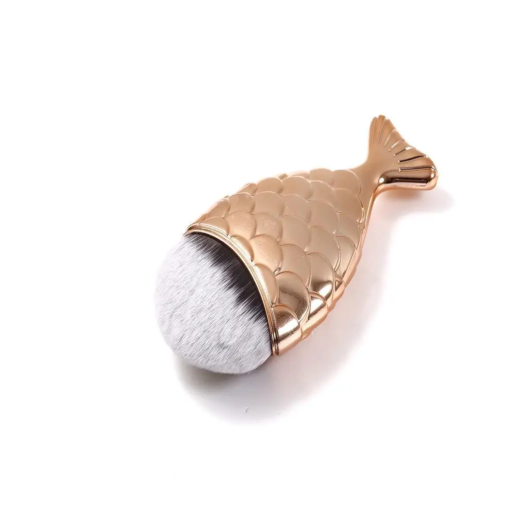 Мода 7 цветов рыбий хвост Профессиональная Кисть для макияжа основа