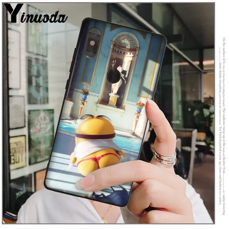 Yinuoda желтый Миньоны Мягкий Силиконовый ТПУ чехол для телефона Redmi 5 plus Note 4 4X Xuiao Mi 3 8