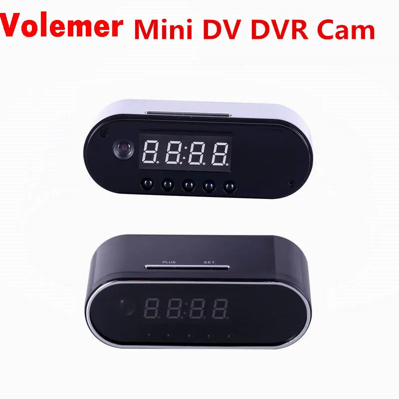 Volemer H.264 мини DV DVR видеокамера 1080 P Wifi настольные часы с камерой Будильник Мини