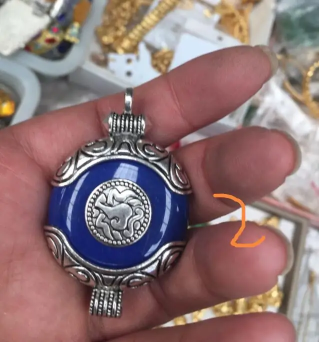 Бесплатная доставка высокое качество ожерелье с подвеской из lapis lazuli 2 вида на