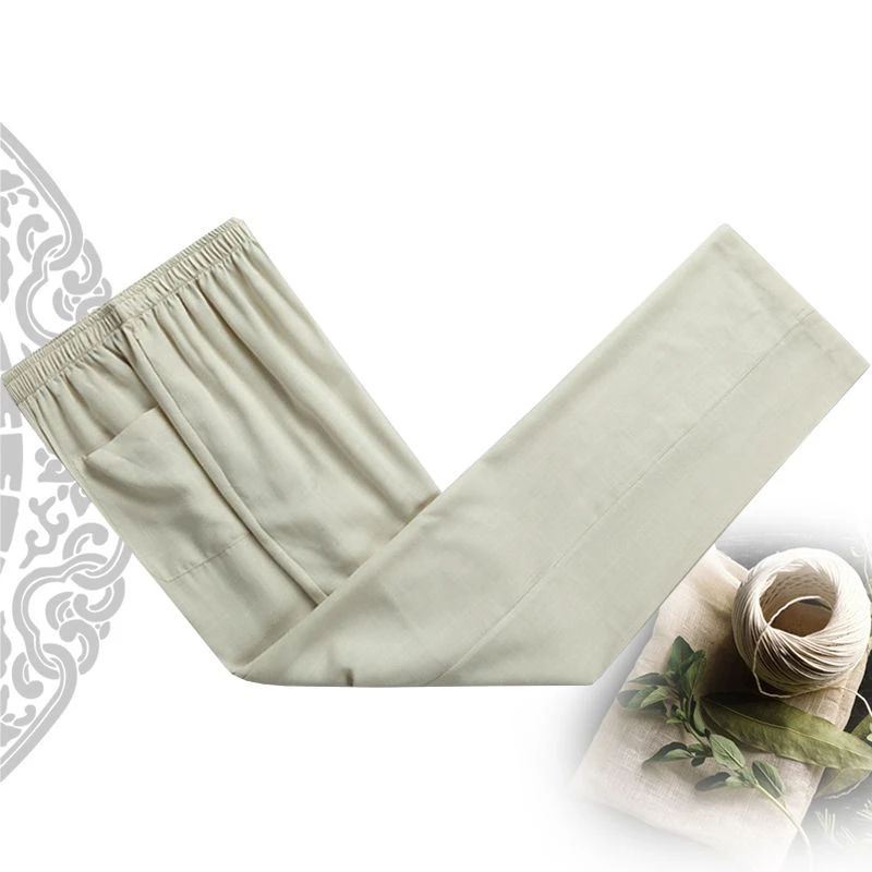 Брюки мужские в китайском стиле традиционные штаны кунг фу размеры L XL XXL XXXL