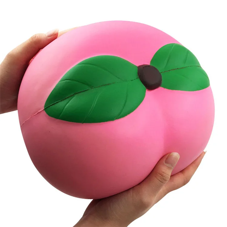 Peach Jumbo Squishy Squish супер гигантский мягкий арбуз оранжевый клубника персик медленно поднимающийся стресс облегчение игрушка Squeeze Fun детские игрушки - Цвет: Peach