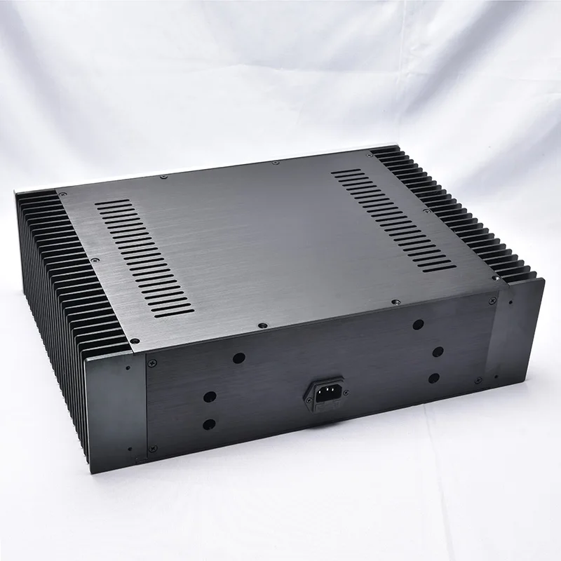 KYYSLB Diy BZ4312 коробка тепловыделения цельноалюминиевый усилитель шасси с обеих сторон чистый задний Чехол усилителя класса А