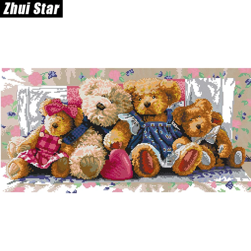 Danny Bear 40x20 5D поделки алмазов картина Наклейка на стену, Стразы Алмазная мозаика вышивки крестом Бисер для шитья, вышивки вышивка подарок
