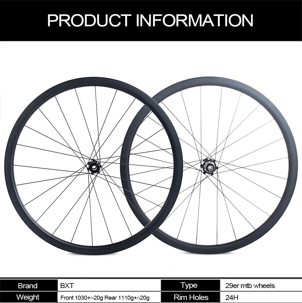 BXT 29er Boost колеса горного велосипеда CNC 7075 Алюминиевый сплав передний 110*15 мм задний 148*12 мм Аксессуары для велосипеда