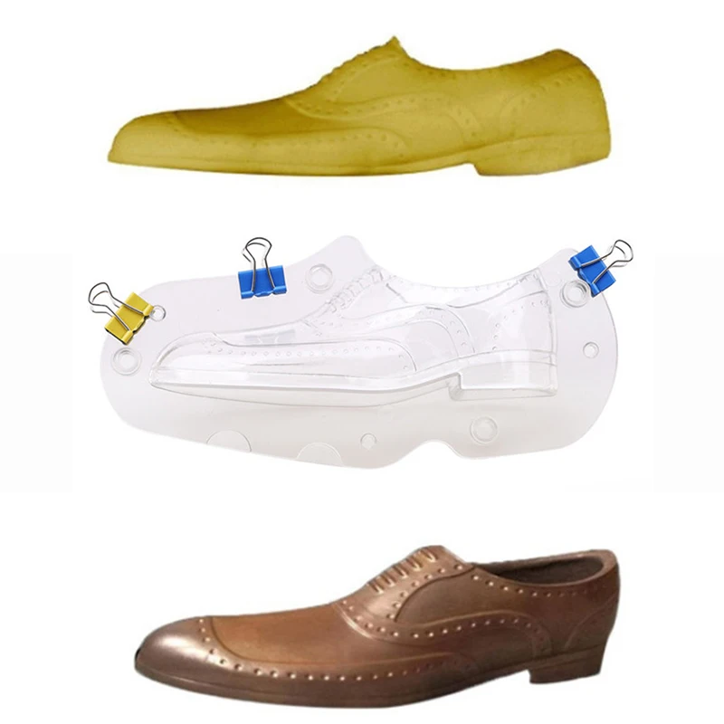 3D пластиковая шоколадная форма кожаная мужская обуви конфеты торты аксессуары