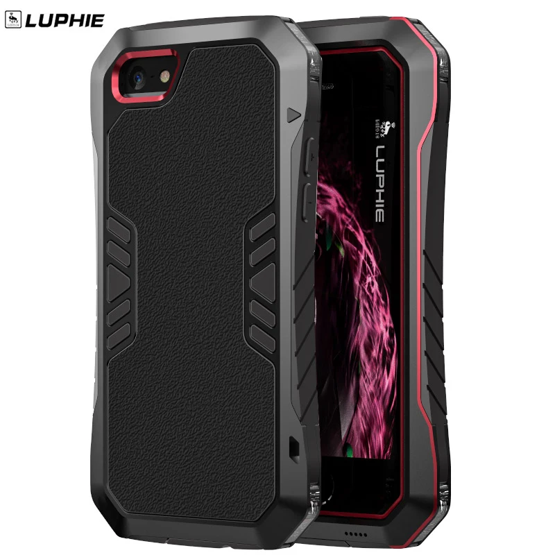 Luphie Металл и силиконовые чехлы Для iphone5 5S se Дело Сильный Броня Корпуса iphone 5