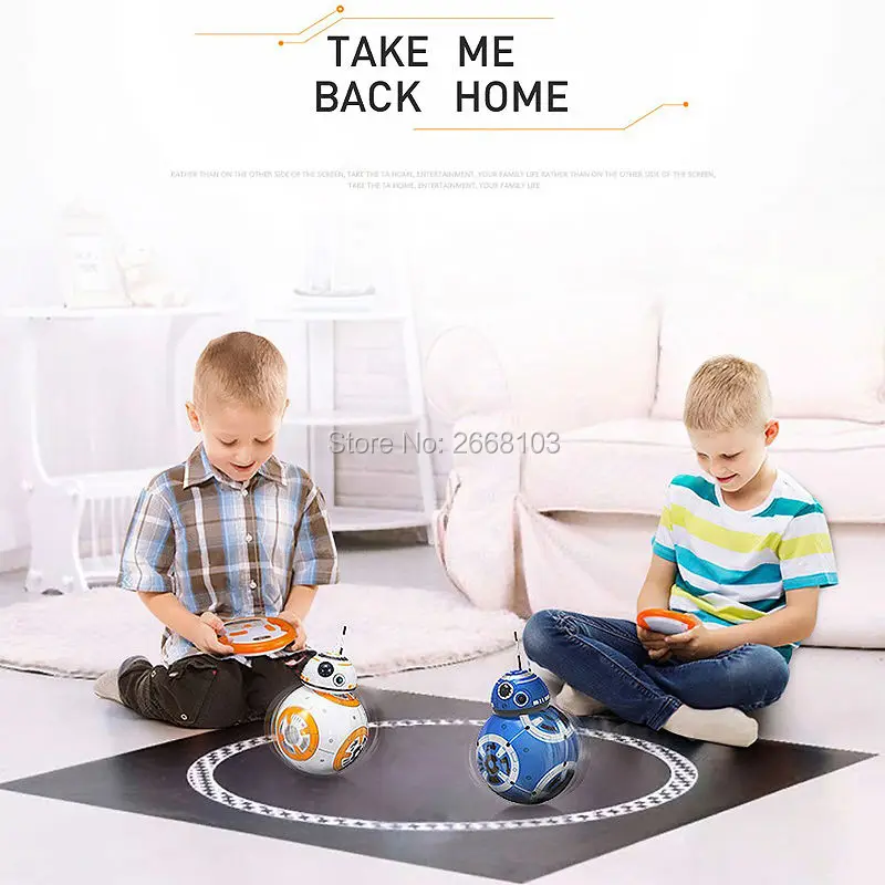 BB-8 Ball RC Upgrade Droid With Sound Music Version 2.4G Remote Control BB 8 Model Intelligent Robot Action Figure Children Toys | Игрушки и