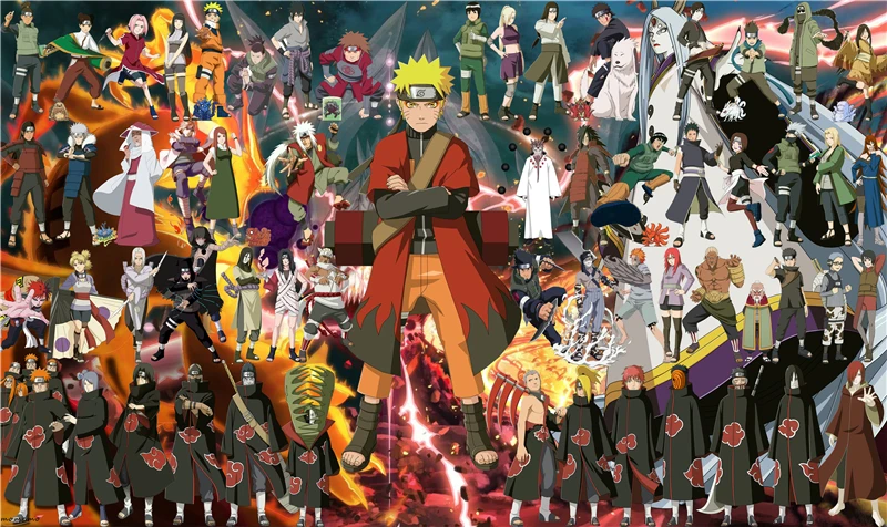 Пазлы MOMEMO The Whole Naruto из 1000 деталей, деревянные пазлы, игрушки для взрослых, индивидуальные деревянные пазлы из 1000 деталей - Цвет: Puzzles 1000