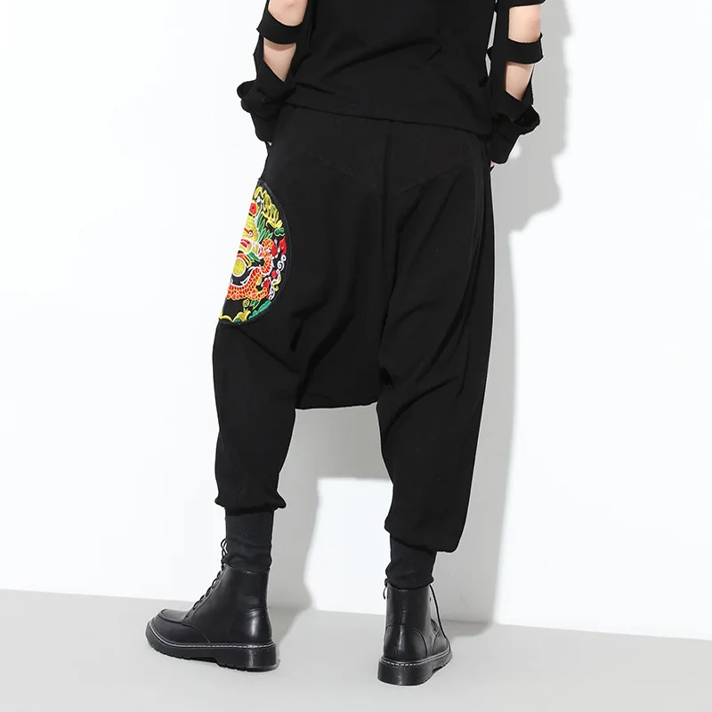 Винтажные мешковатые брюки в китайском стиле Харадзюку женские шаровары с