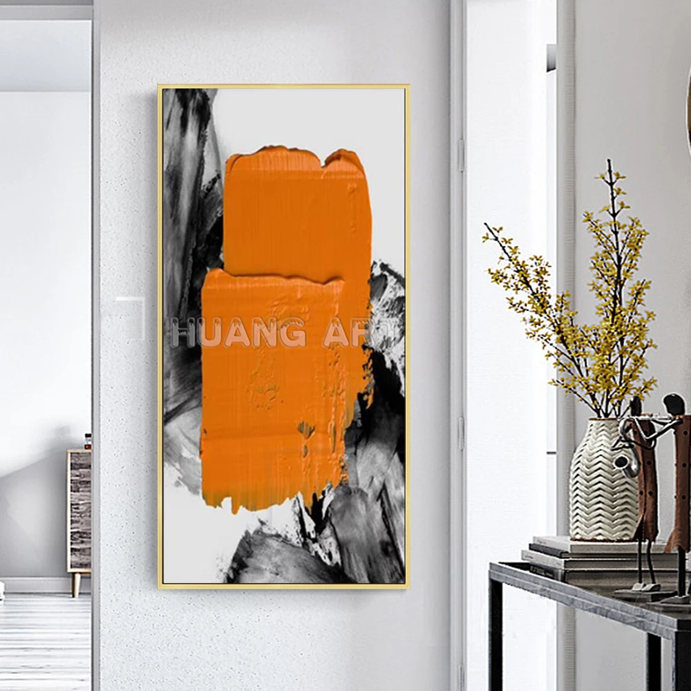 New Arrival Abstract Art Handmade Knife Scrawl Oil Painting on Canvas for Living Room Decor Hand-paint Modern Thick | Дом и сад