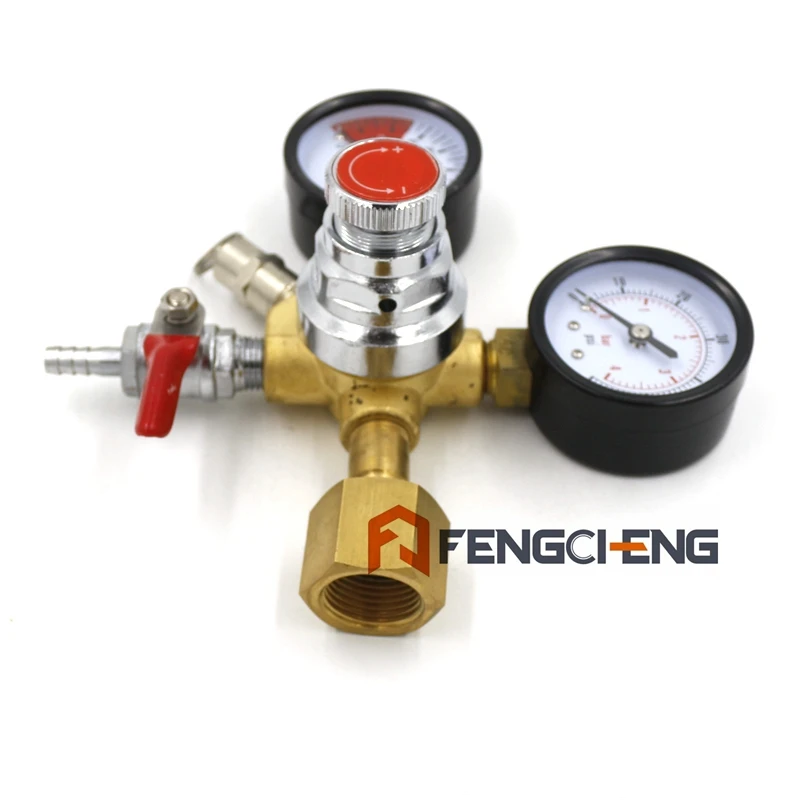 Регулятор CO2 для крафтового пива (двойной датчик) с зазубренным стопорным