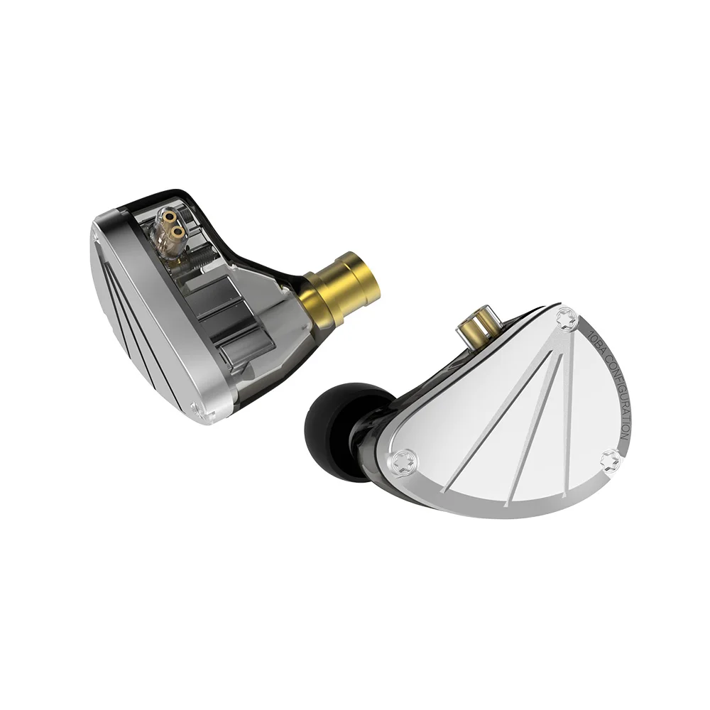 Проводные наушники с шумоподавлением HIFI Kbear Kb10 гарнитура в ухо со съемным 2PIN