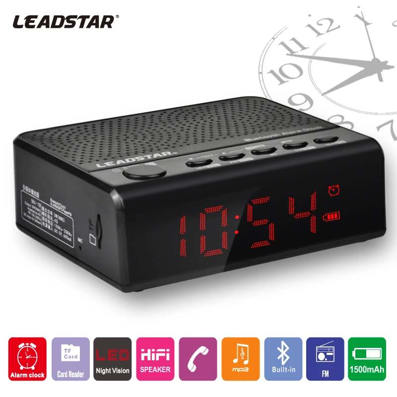 Leadstar портативный Bluetooth динамик беспроводной светодио дный светодиодный