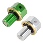 NICECNC 10 мм M10xP1.5 маслосливную пробку болт для Kawasaki KX 80 85 100 125 250 KLX 300 300R KDX 175 200 220 1979-2004