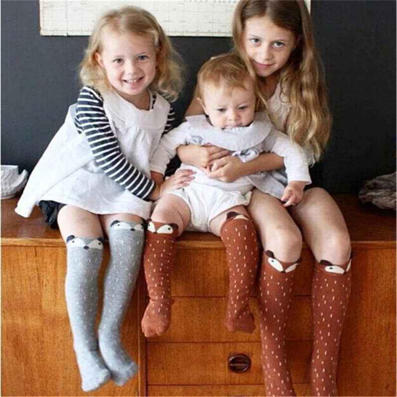 Cotton Socks Fashion Cute Mustache Black grey mustache Boys Kids Baby Long knee high for Children boy|socks kids|boys socksboys fashion socks |
