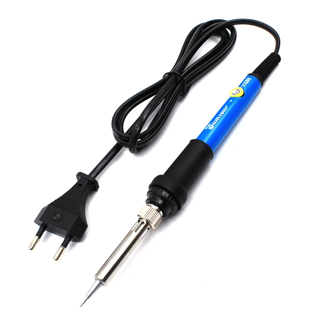220V EU Solder Iron Новое поступление, Электрический паяльник с регулируемой температурой 220 В, 60 Вт, ручка для паяльной станции, инструмент для сварки и ремонта - Цвет: 220V EU Solder Iron
