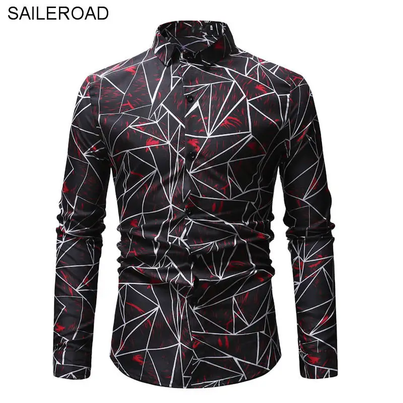 SAILEROAD/брендовая мужская одежда клетчатая рубашка модная Повседневная с длинными