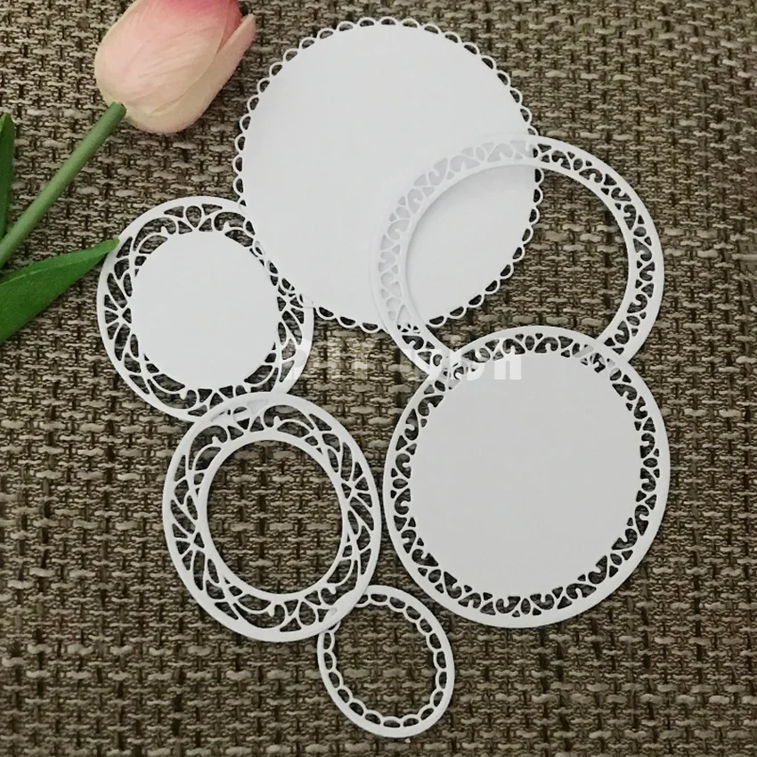 Грация овальные металлические режущие штампы творческих выражений Крафтовая