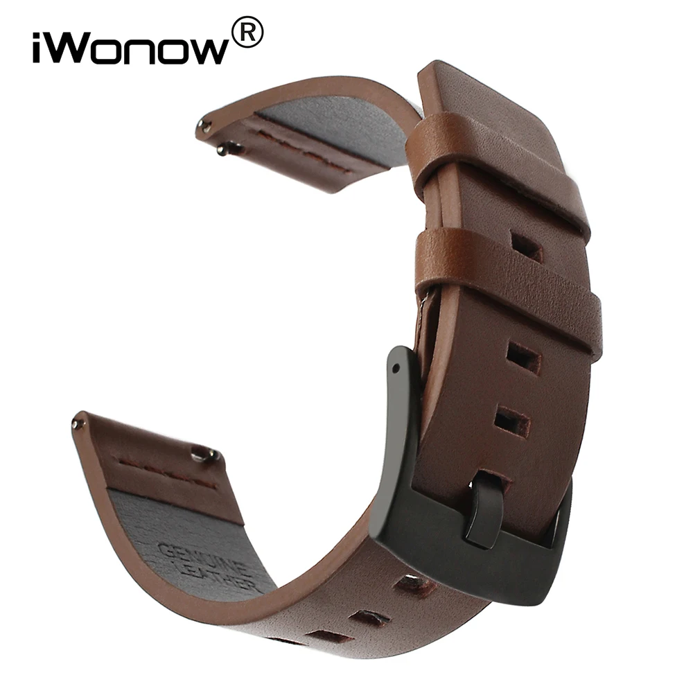 

22mm Italy Oil Leather Watchband for Asus ZenWatch 1 2 Men WI500Q WI501Q LG G Watch Urbane Vector Quick Release Band Wrist Strap