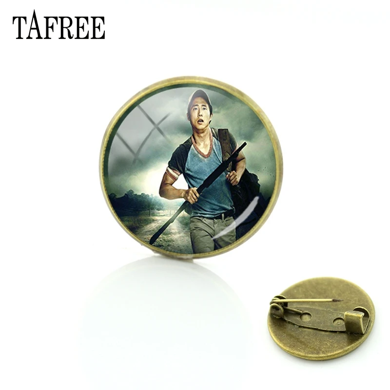TAFREE US ужас фильм стимпанк брошь Ходячие мертвецы простые античные бронзовые