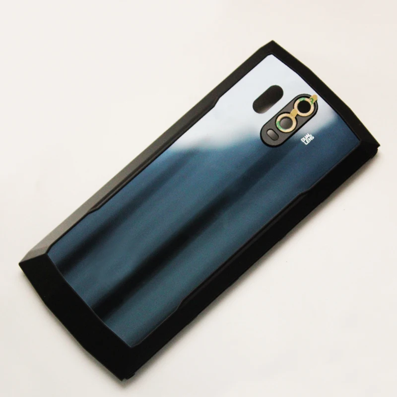 Черный 6,0 дюймов HOMTOM HT70 крышка батареи прочный Чехол для мобильного телефона Аксессуары для HT70 сотовый телефон - Цвет: Черный