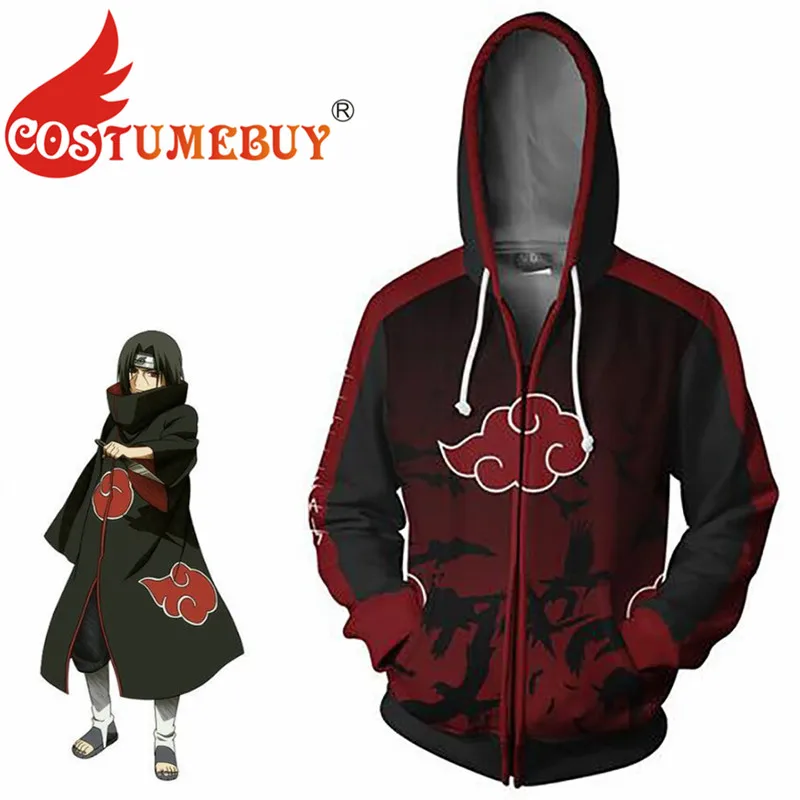 CostumeBuy боруто Толстовка удзумаки Героя мультфильма Саскэ Утиха Akatsuki Толстовки с