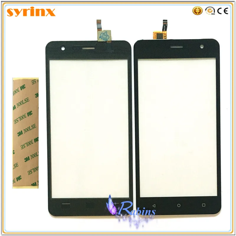 Syrinx 5.0 inch For Fly Champ FS529 FS 529 Touch Screen Digitizer Front Glass Panel Sensor Replacement Touchscreen 3m tape | Мобильные