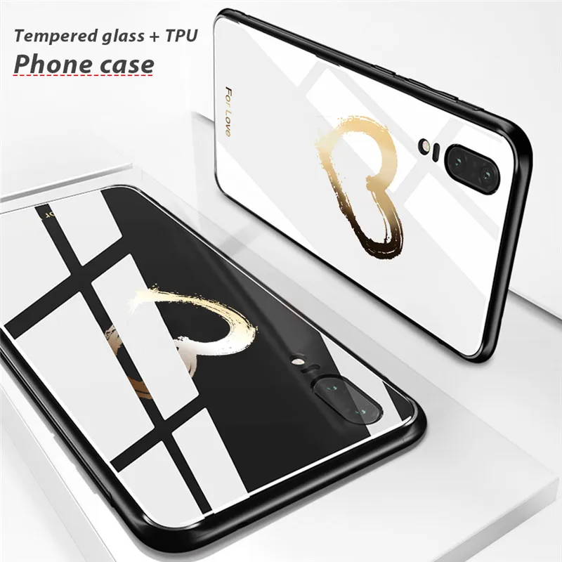 QINUO Cartoon Moon Case For Huawei Mate10 20 P20 Lite Pro Tempered glass Soft TPU Nova 3 3i Honor 8X 10 Capa |
