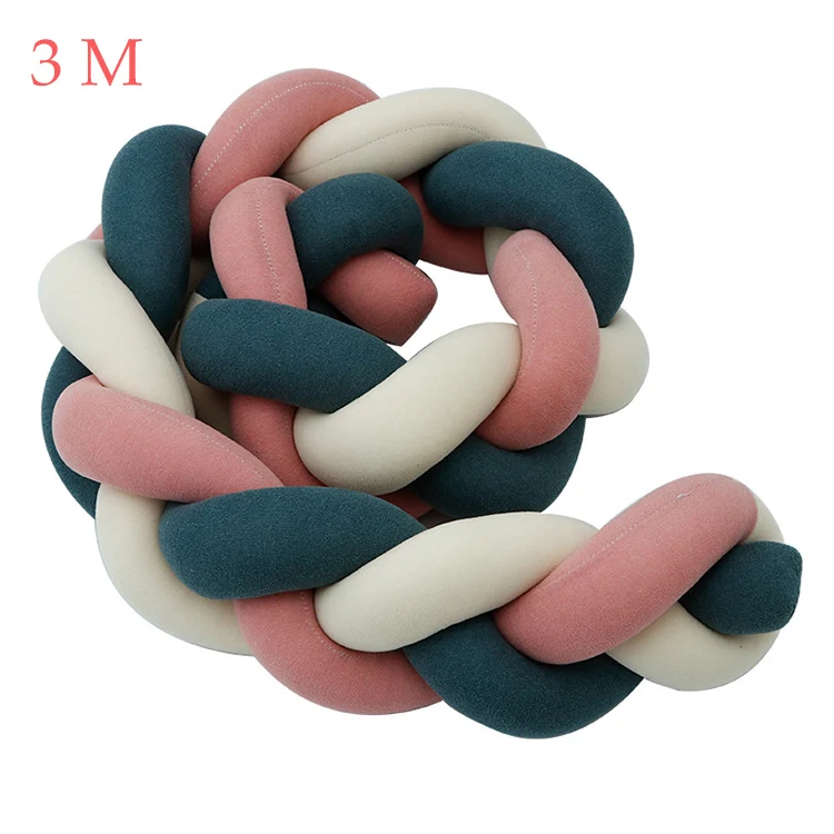 3M 2B 1 шт. 1 м/2 м/3 м кровать для новорожденных детская кроватка с амортизатором бампер узел Новорожденный ребенок ручной работы нодический узел новорожденный кровать бампер младенческой комнаты декор - Цвет: 3M 2B