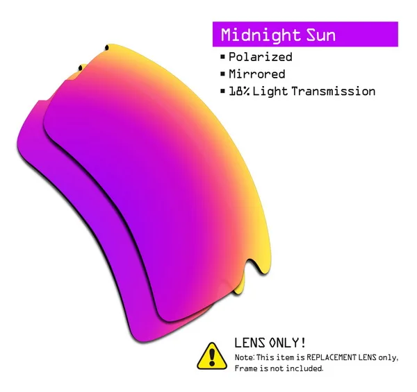 Midnight Sun SmartVLT поляризованные Сменные линзы для солнцезащитных очков Oakley Flak 2,0 XL-несколько вариантов - Цвет линз: Midnight Sun