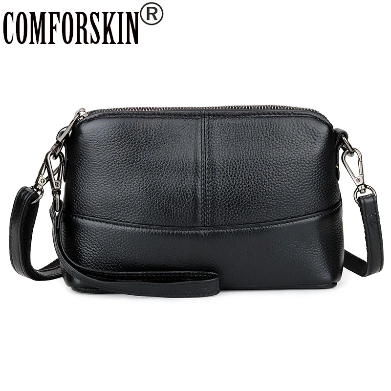 

COMFORSKIN Luxurious Cowhide Fashion Girl's Messenger Bags Multi-function Shoulder Bag New Arrivals Women's Leather Handbag 2019