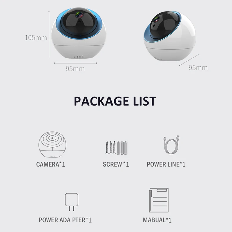 DAYTECH WiFi IP камера безопасности CCTV монитор беспроводная мини P2P двухсторонняя аудио