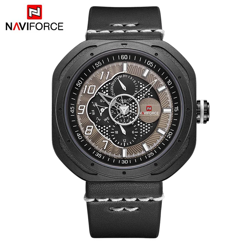 NAVIFORCE мужские часы лучший бренд класса люкс спортивные Аналоговые Кварцевые Дата